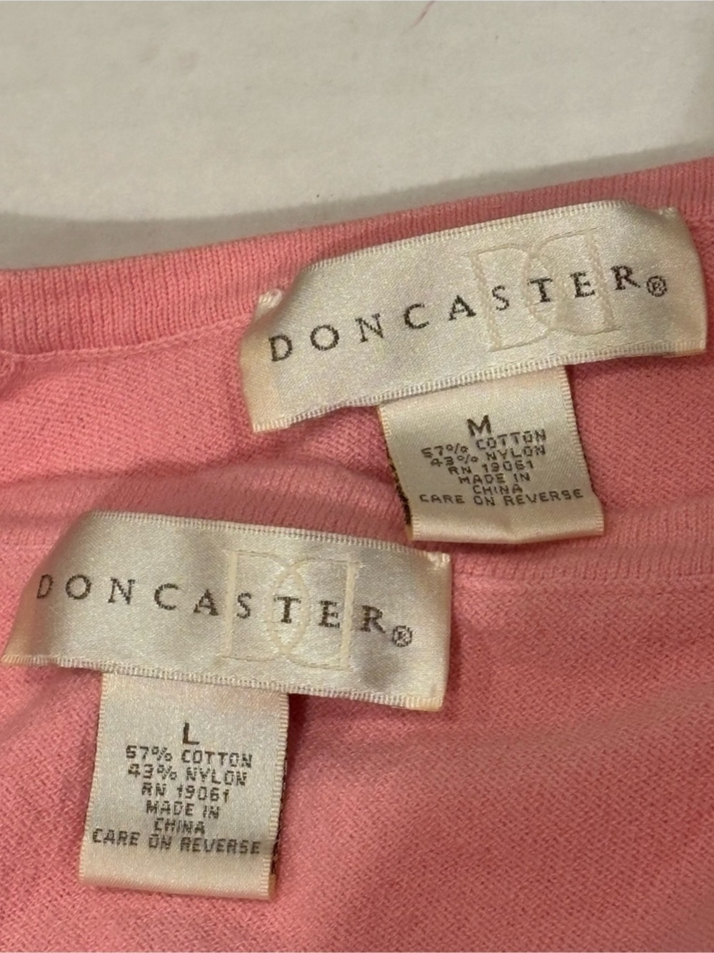 Doncaster Pink Cardigan & Shell Set Size Large - Picture 5 of 6
